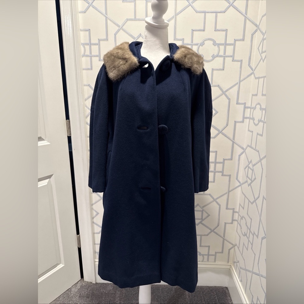 Vintage Mid Century Union Made Wool Peacoat